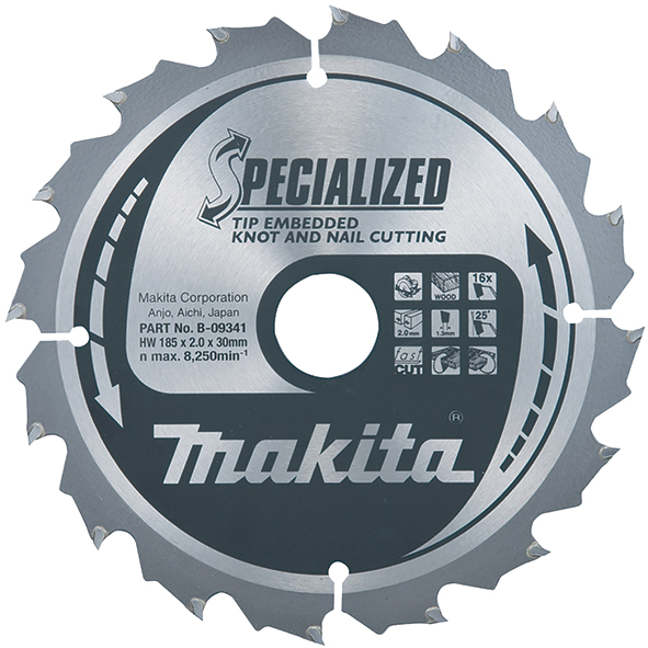Makita B-08296 HM 160/20/24D – Kreissägeblatt, 160 Mm Durchmesser, 24 Zähne, Für Präzise Schnitte